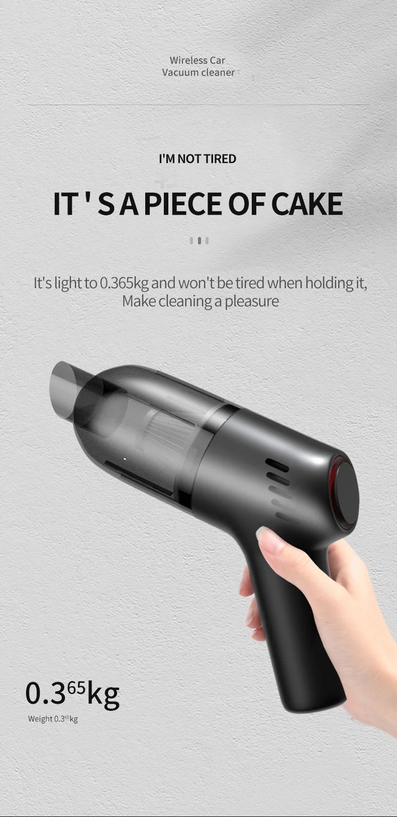 Handheld Vacuum Vacuum that can be charged using a wireless portable vacuum