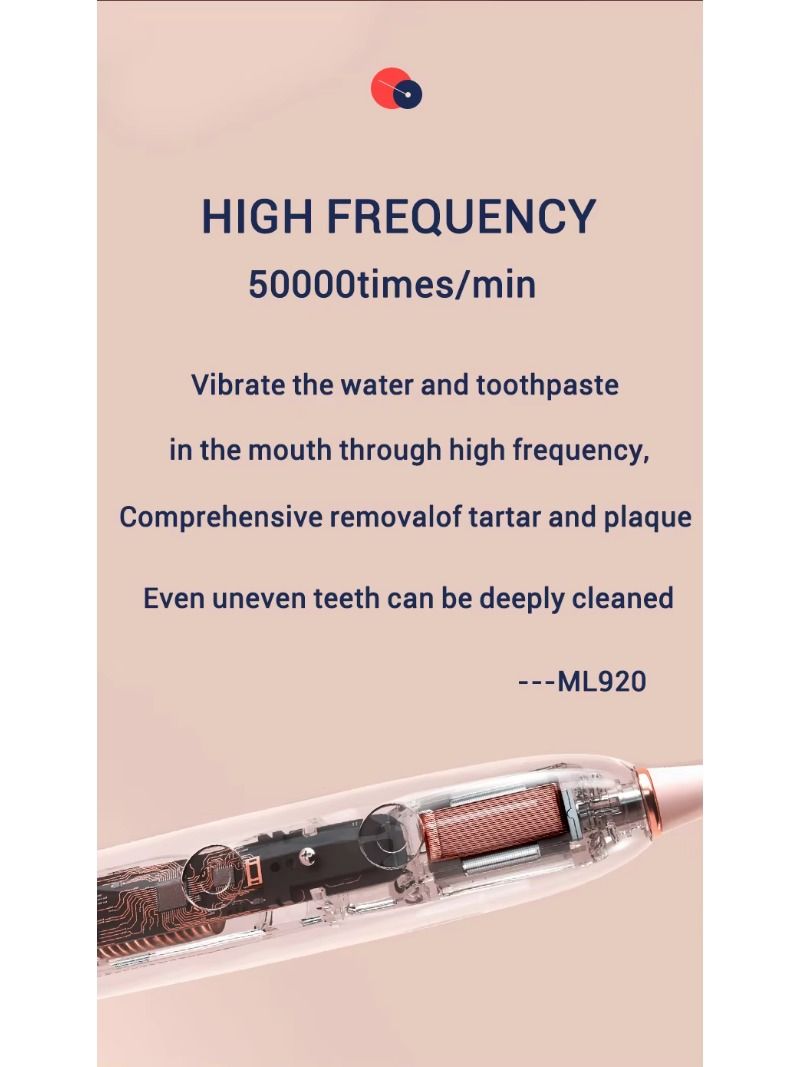 Three modes of sound wave electric toothbrush 8800 RPM
