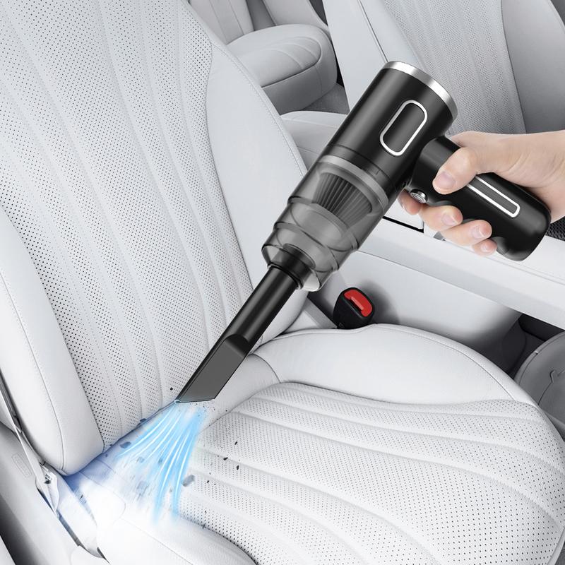 Car Vacuum Cleaner, 5000PA Cyclonic Suction, Cordless Handheld with 2 Cartridges, Food & Dust Residue Remover, Small Particle Cleaner