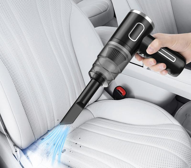 Car Vacuum Cleaner, 5000PA Cyclonic Suction, Cordless Handheld with 2 Cartridges, Food & Dust Residue Remover, Small Particle Cleaner