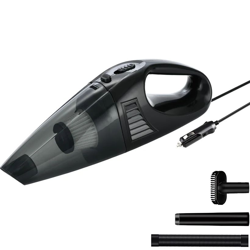 Commercial portable vacuum cleaner with excellent suction and dry and wet function, hands-free installation for use in a car