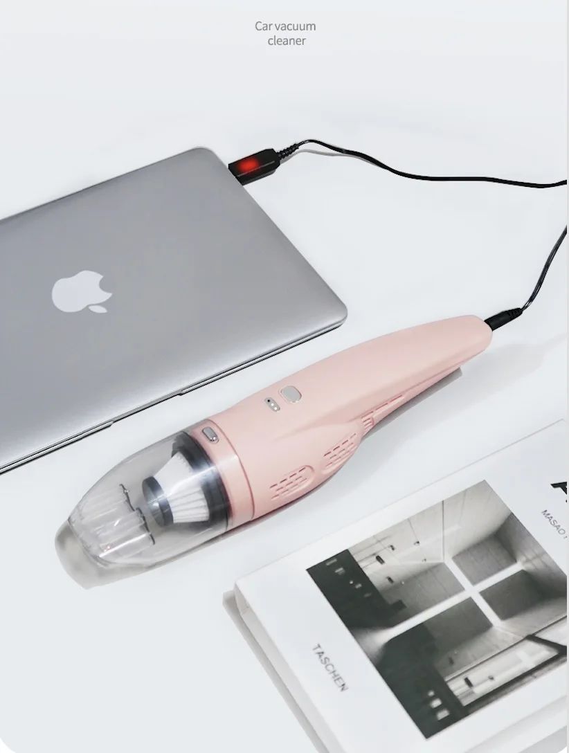 Portable Car Stubsauger Wireless Automatic 5200Pa Pumping Mini Cleaning Vacuum Cleaner on Home Table
