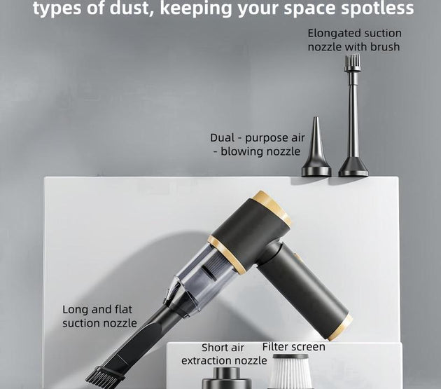 Ifoxspace Handheld Vacuum Cleaner Cordless, Car Vacuum Cleaner with Powerful Suction Brushless Motor, HEPA Filter, Washable Compressed Air Duster & Mini Car, Perfect Mother's Day Gift, hair solutions