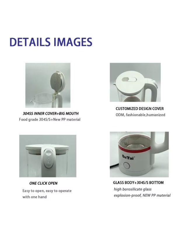 Retail of household electronics in China, double-walled glass teapots, teapots with thermostats