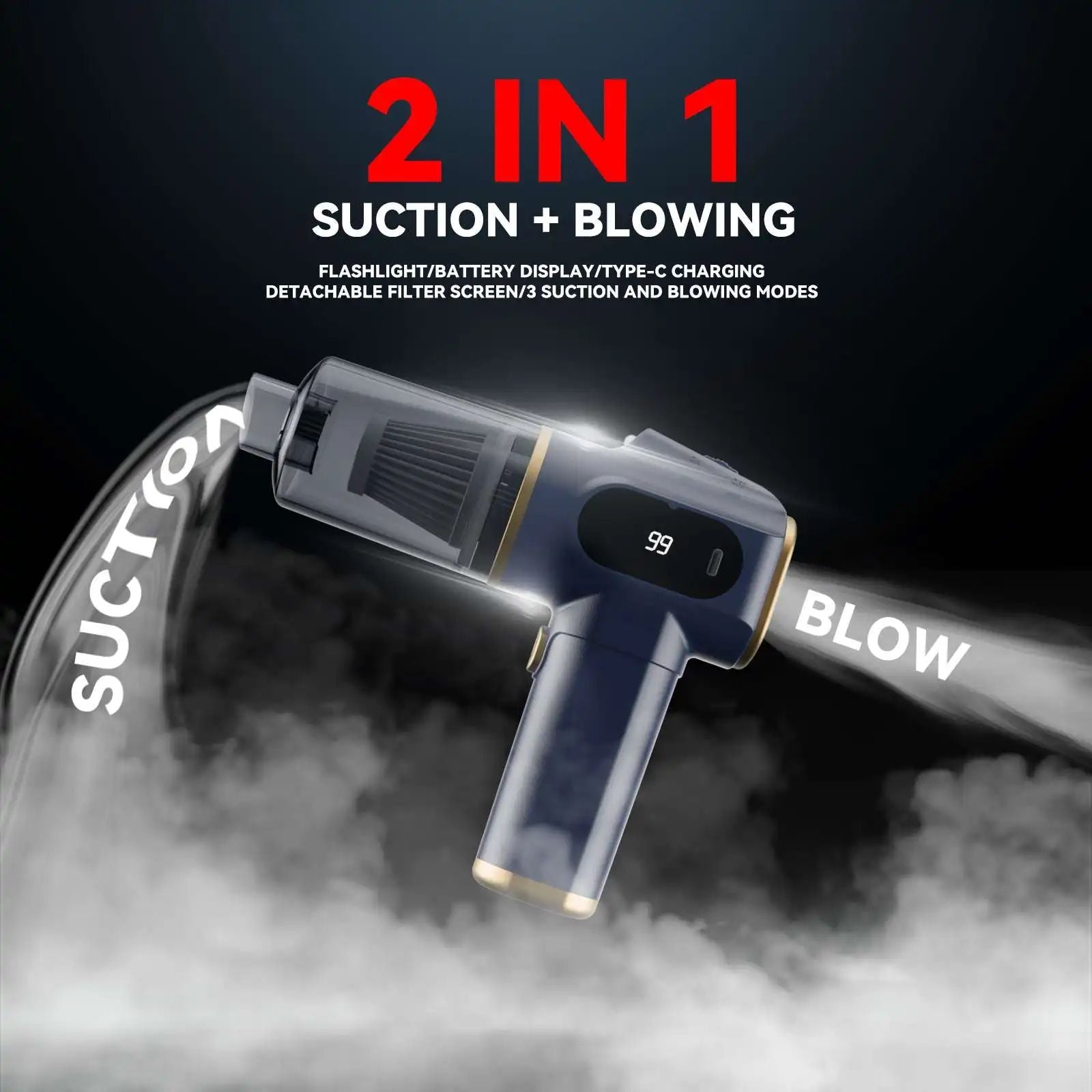 Portable Super Suction 5500pa Rechargeable Mini Vacuum Cleaner