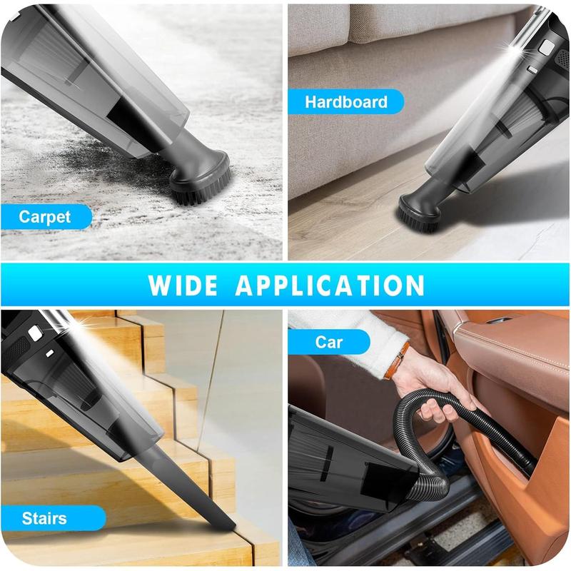 Handheld Vacuum Cordless Mini Portable Rechargeable  Vacuum Cleaner with 11000PA  Suction for  Home and Office