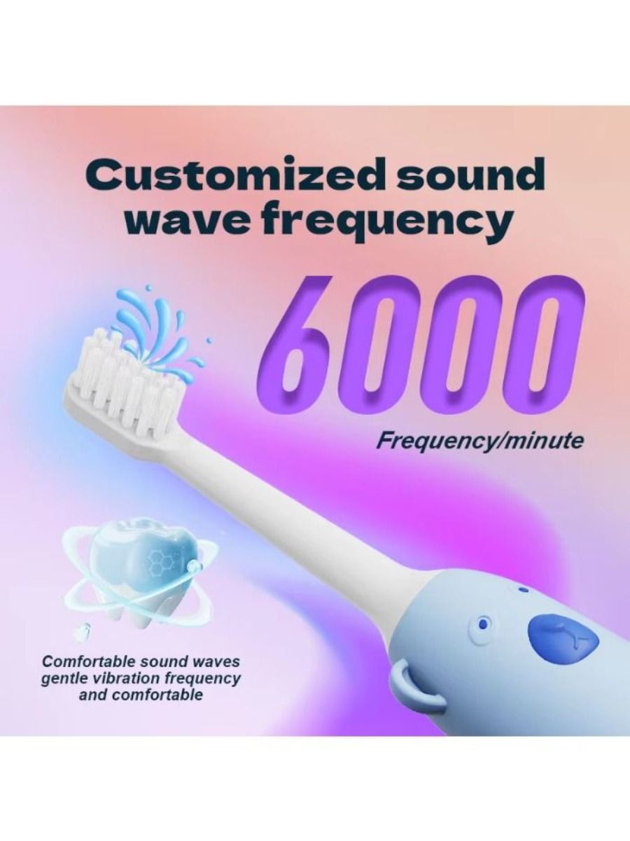 2025 new electronic toothbrush with one button, with soft bristles and fast teeth cleaning