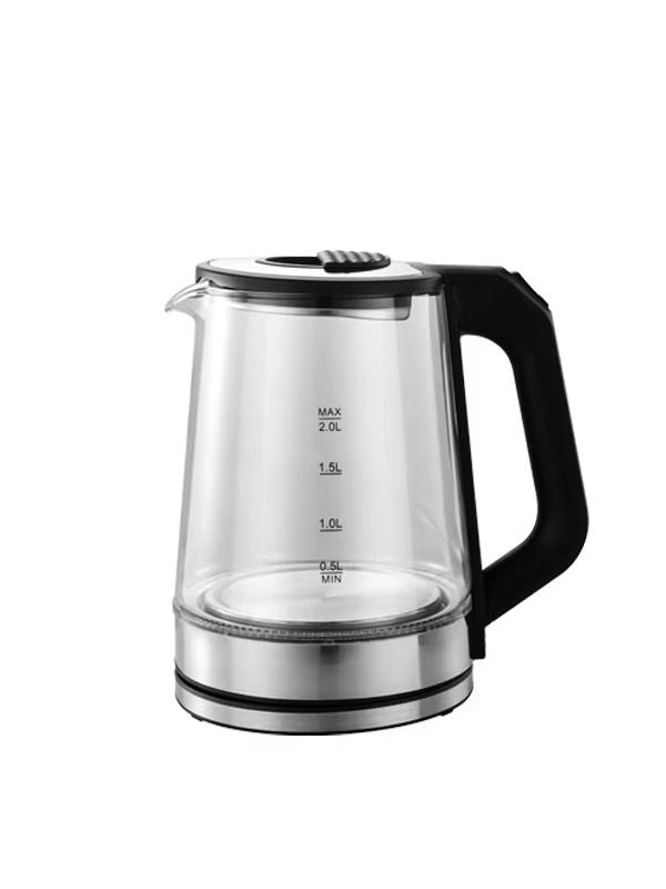 In China, there are low prices for exquisite glass cups with a thermostat, 1.8-liter electric kettle