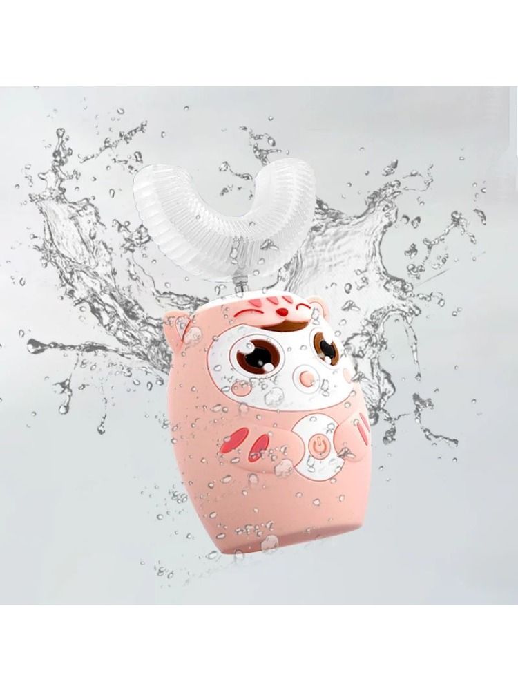 Private Label Teeth Whitening Smart Sound U-shaped Electric Toothbrush for Children
