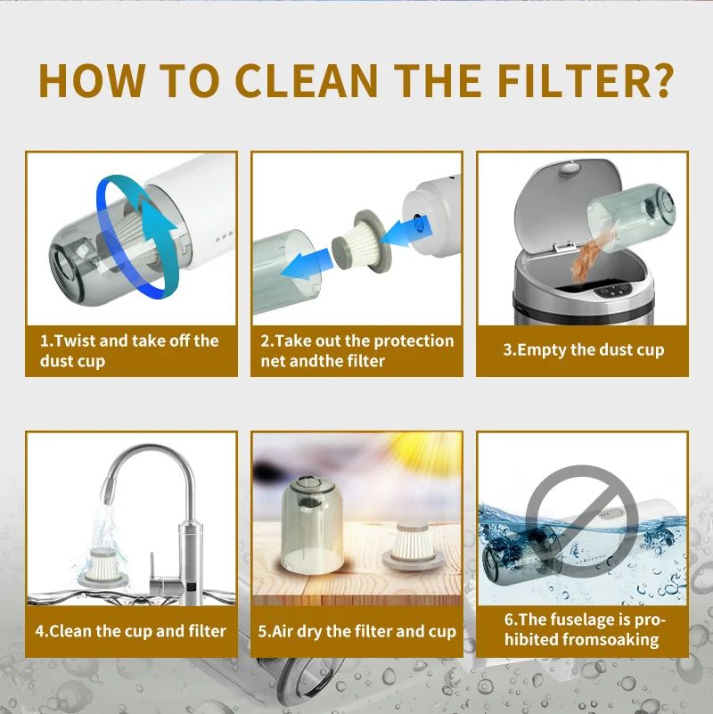 Top Seller 100W 8kPa High Quality Powerful Portable Cordless Vacuum Cleaner Cordless Vacuum Cleaner