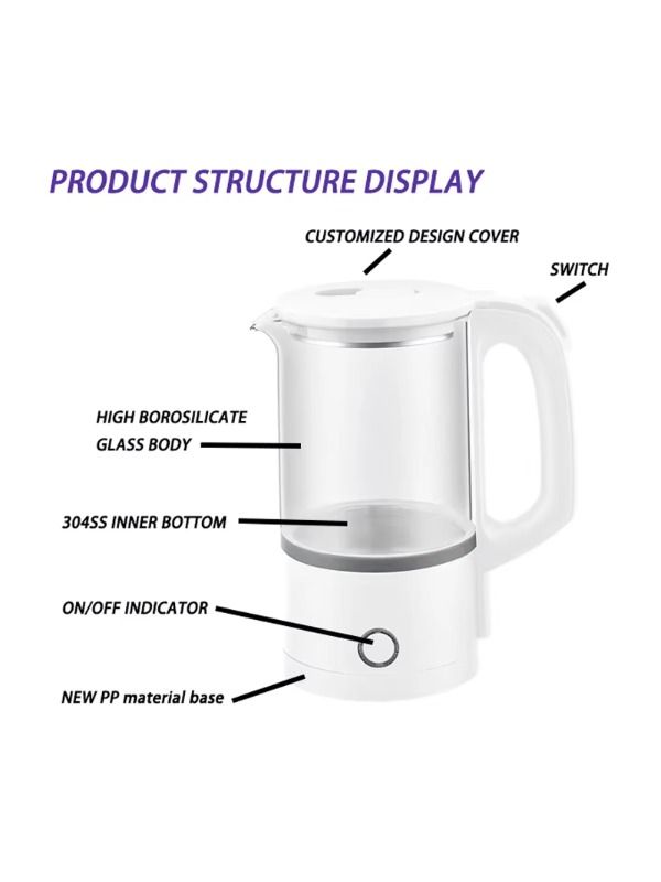 Retail of household electronics in China, double-walled glass teapots, teapots with thermostats