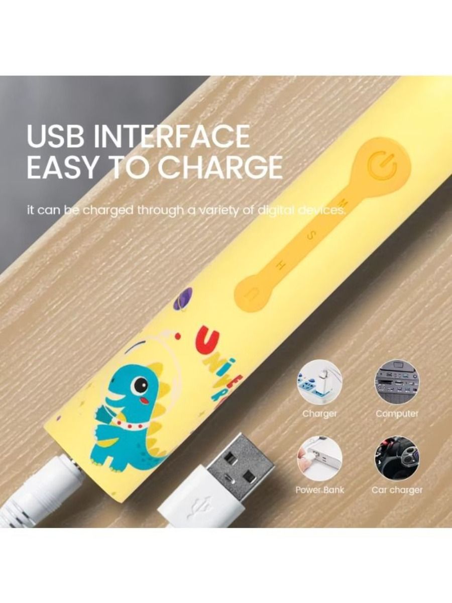 2025 new USB rechargeable children's toothbrush