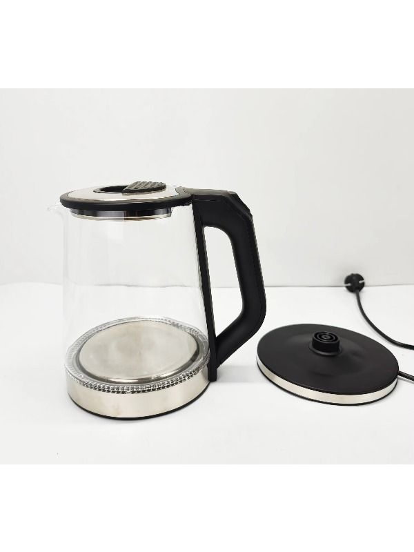 In China, there are low prices for exquisite glass cups with a thermostat, 1.8-liter electric kettle