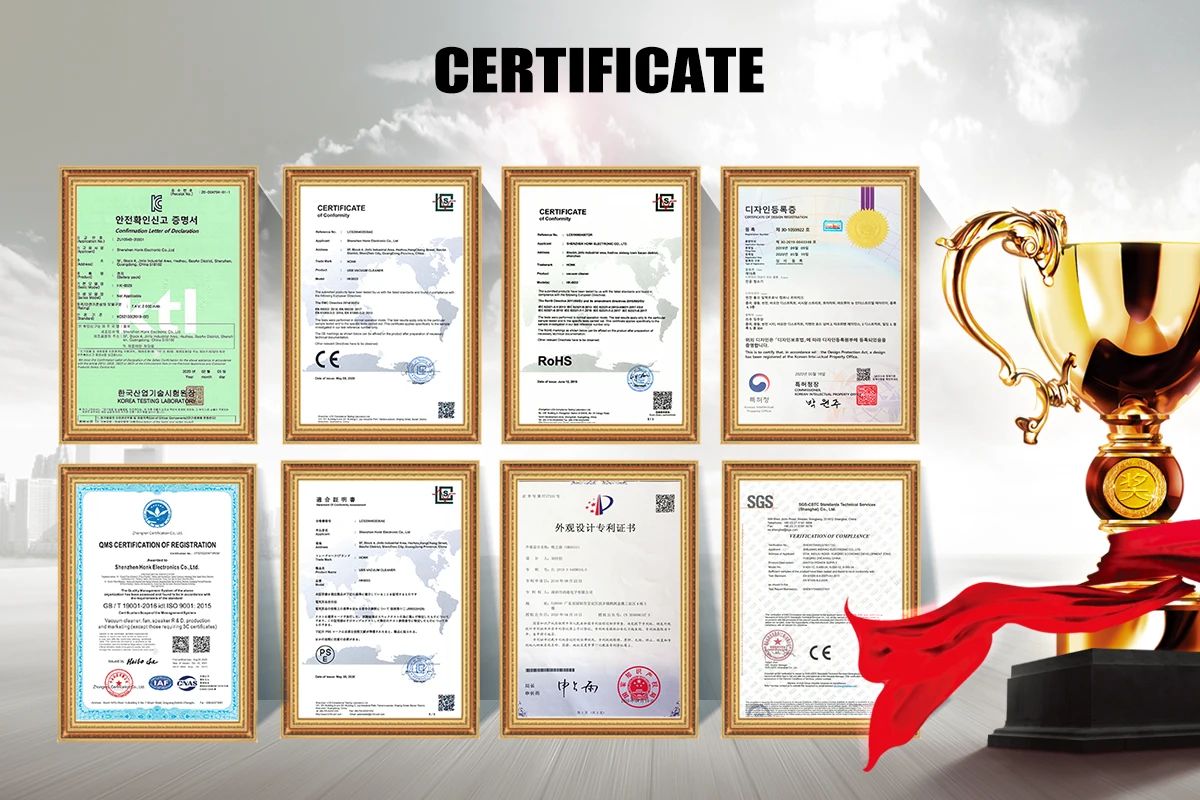 Cordless Desktop Car Vacuum Cleaner Miniature Size with 2500 mAh Battery, Night Light, USB Power Supply, and Drying Function