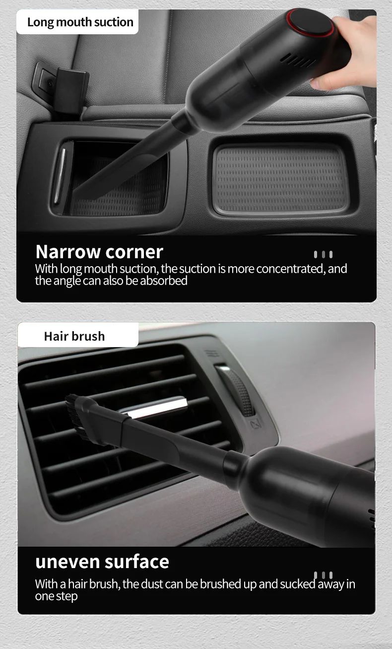 Handheld Vacuum Vacuum that can be charged using a wireless portable vacuum