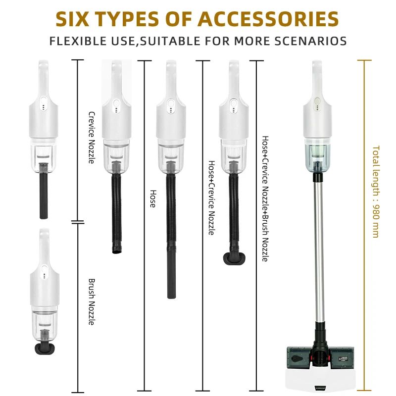 Top Seller 100W 8kPa High Quality Powerful Portable Cordless Vacuum Cleaner Cordless Vacuum Cleaner