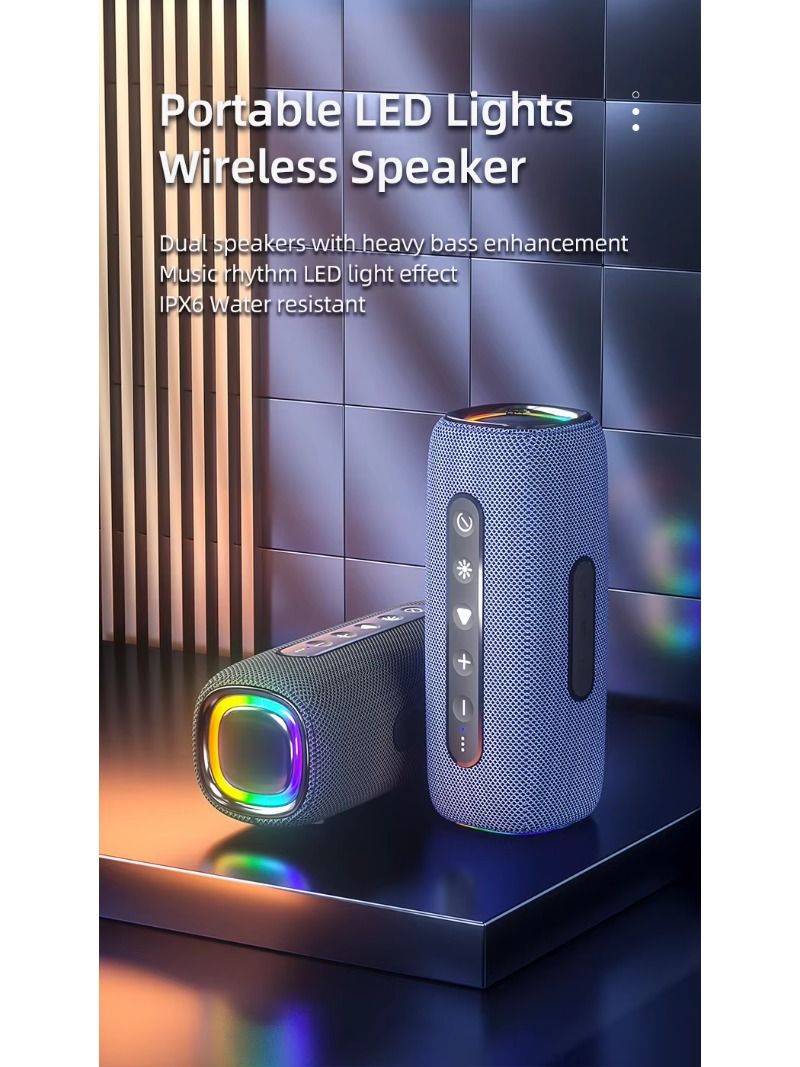 New materials, gadgets, electronic speakers, audio systems, sound equipment/amplifiers/speakers, trendy products with RGB lighting