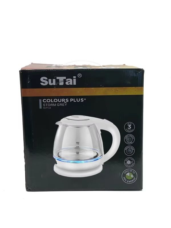 China produces wholesale and retail high-quality glass tea with boiling water electric kettle with heating.