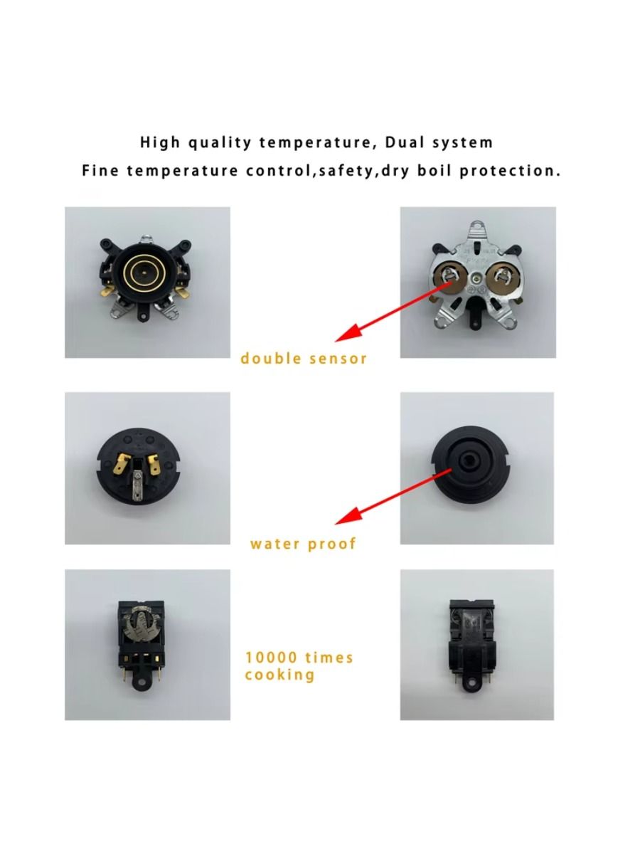 Home Electric Heater, 1500W Power, 1.8L Capacity, Stainless Steel, Suitable for Hotel Use