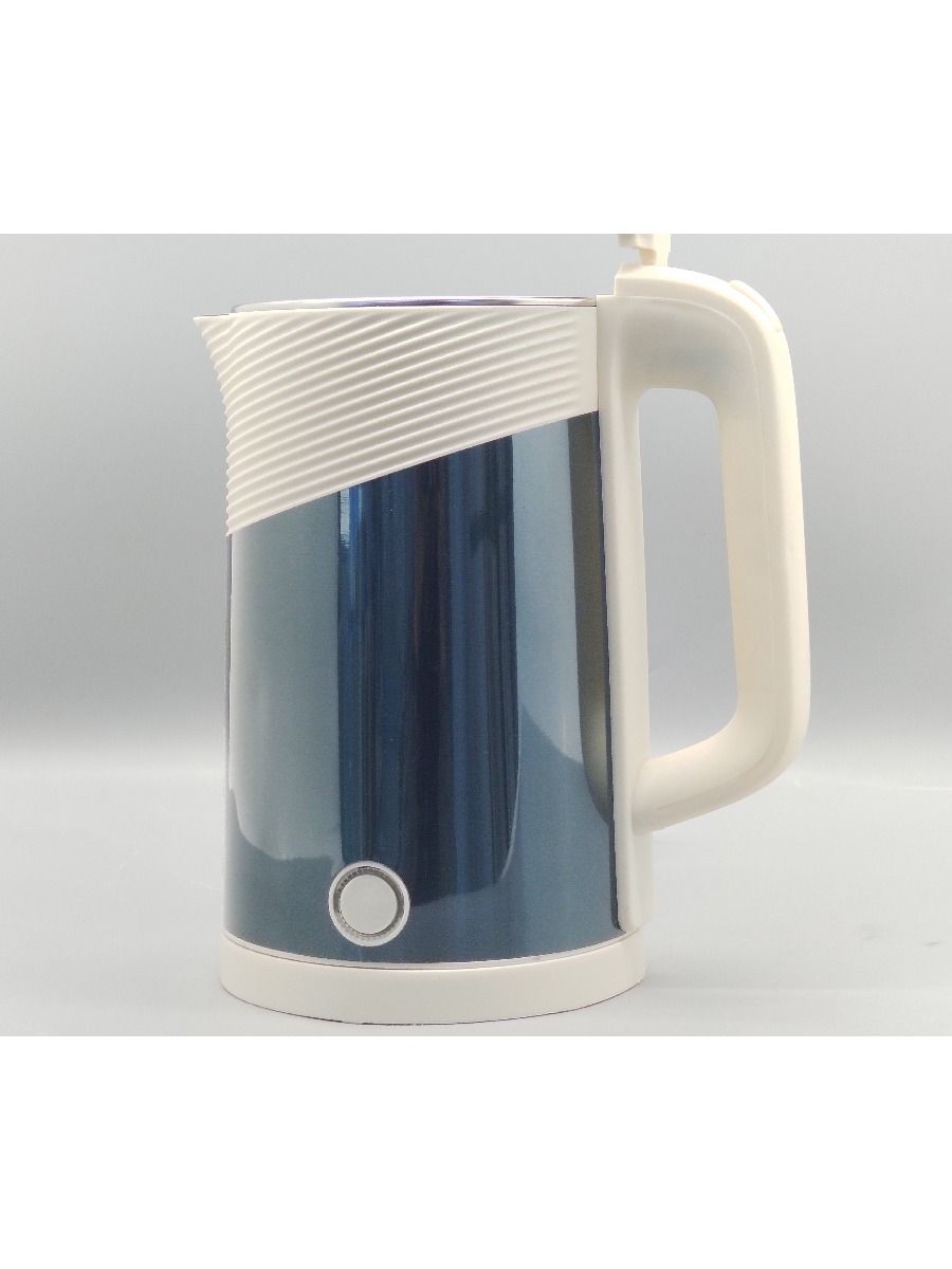 High-quality kitchen appliances 1500-watt electric kettles 1.8 liters colored stainless steel heats up on a wireless base