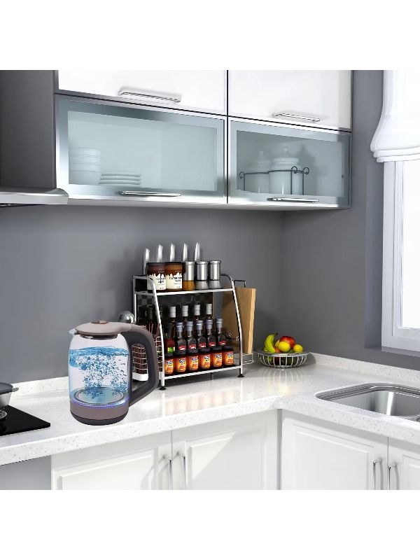 High-quality glass teapot, large capacity 1.8L electronic heater, suitable for families, hotels, and restaurants with temperature control.