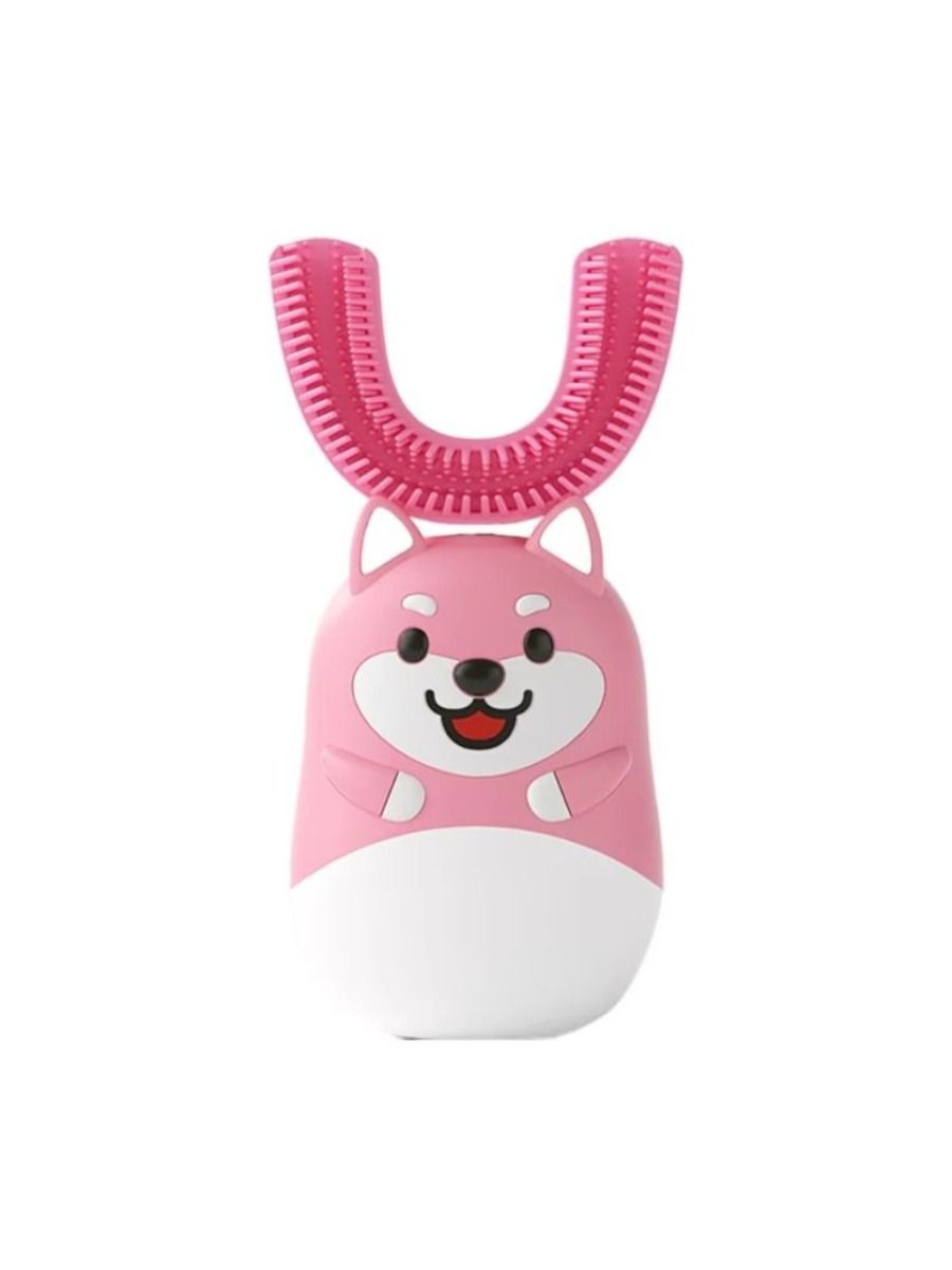Children's Rechargeable Smart Electric Toothbrush USB 360 Degree U-Shaped Sonic Electric Toothbrush 3 Modes for Kids