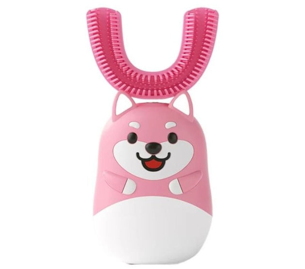 Children's Rechargeable Smart Electric Toothbrush USB 360 Degree U-Shaped Sonic Electric Toothbrush 3 Modes for Kids