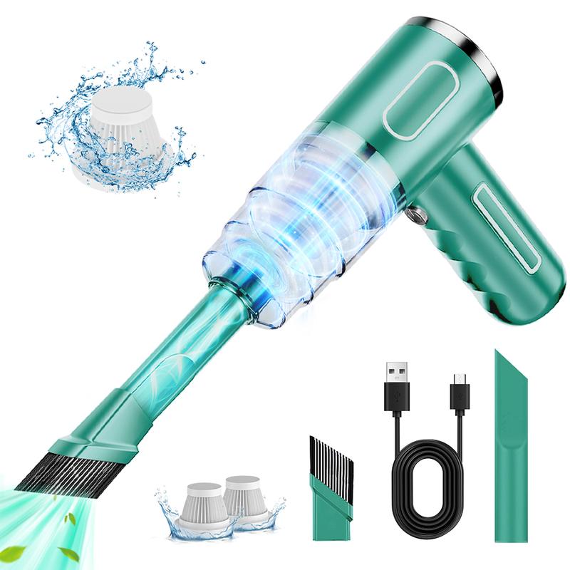 Handheld wireless car vacuum cleaner, high-power car vacuum cleaner and air dust collector, 4-in-1 portable mini car vacuum cleaner, handheld car and home vacuum cleaner, suitable for home, car, office, and pets.