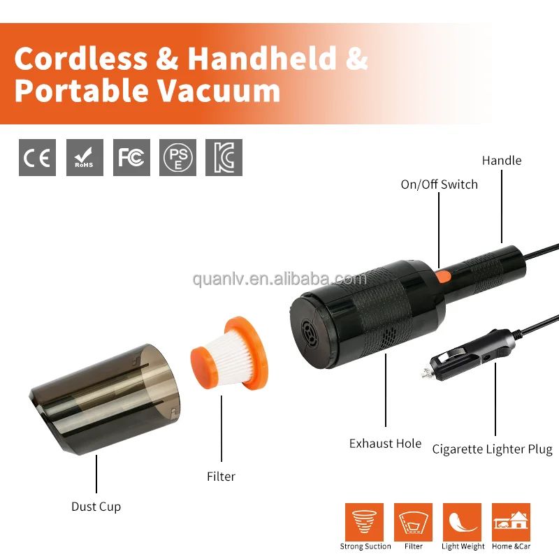 High Suction Car Vacuum Cleaner 12V Dry and Wet Vacuum Cleaner