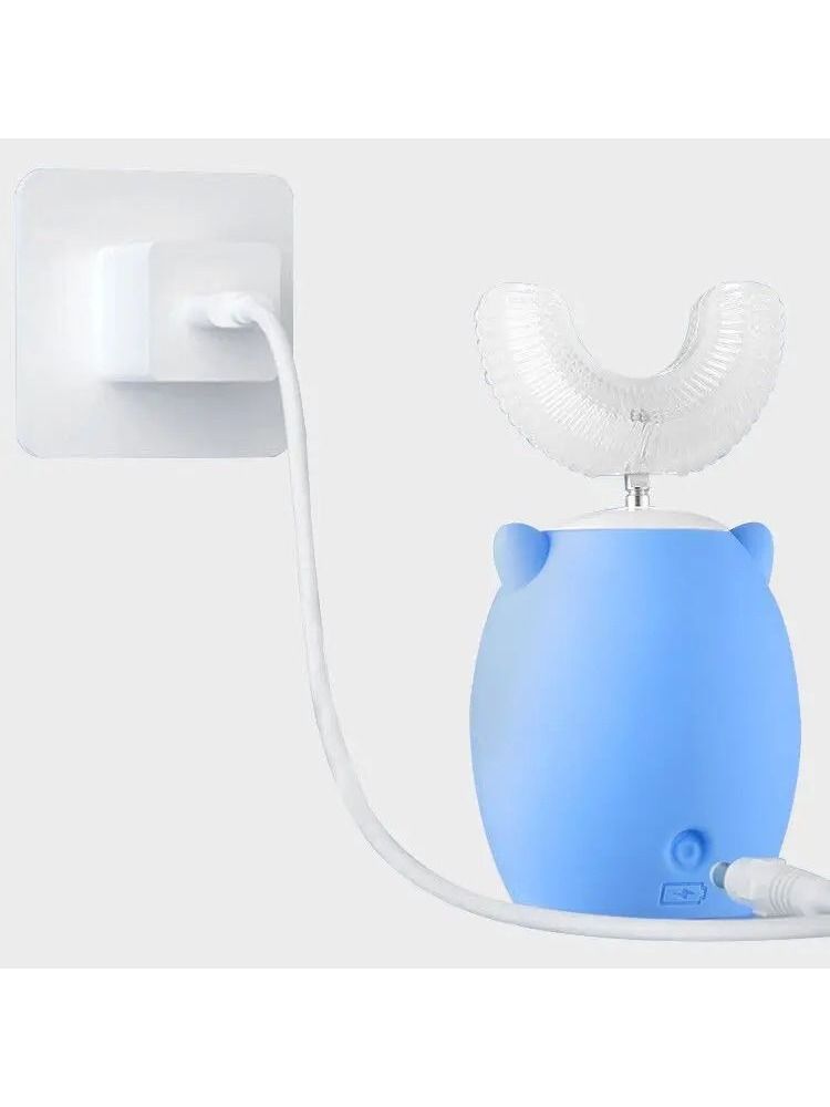 Private Label Teeth Whitening Smart Sound U-shaped Electric Toothbrush for Children