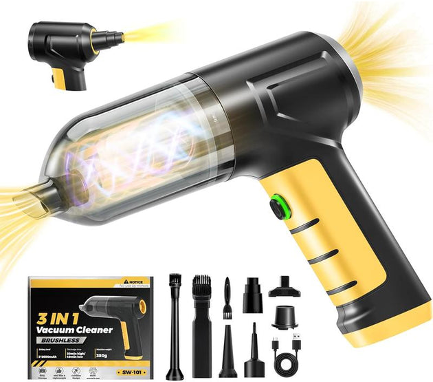 Handheld  Vacuum Cleaner 3 in 1 High Power|15000PA Brushless |Super Suction Portable Vacuum with Super Endurance for  and Home