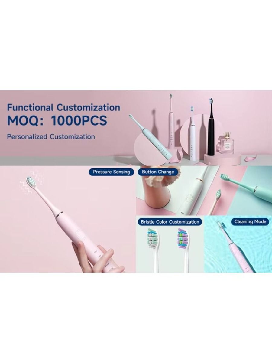 Electric Electric Toothbrush with Waterproof, Waterproof Acoustic Protection for Children from 3 to 13 Years Old