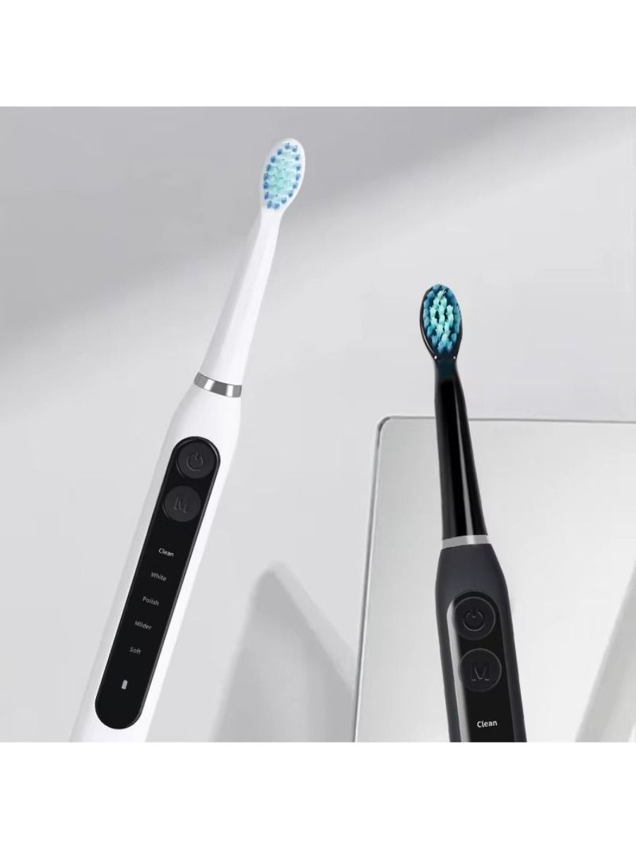 USB charges a portable electric toothbrush for adults, containing 2 toothbrush heads and 5 operating modes.