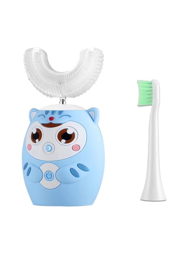 Private Label Teeth Whitening Smart Sound U-shaped Electric Toothbrush for Children