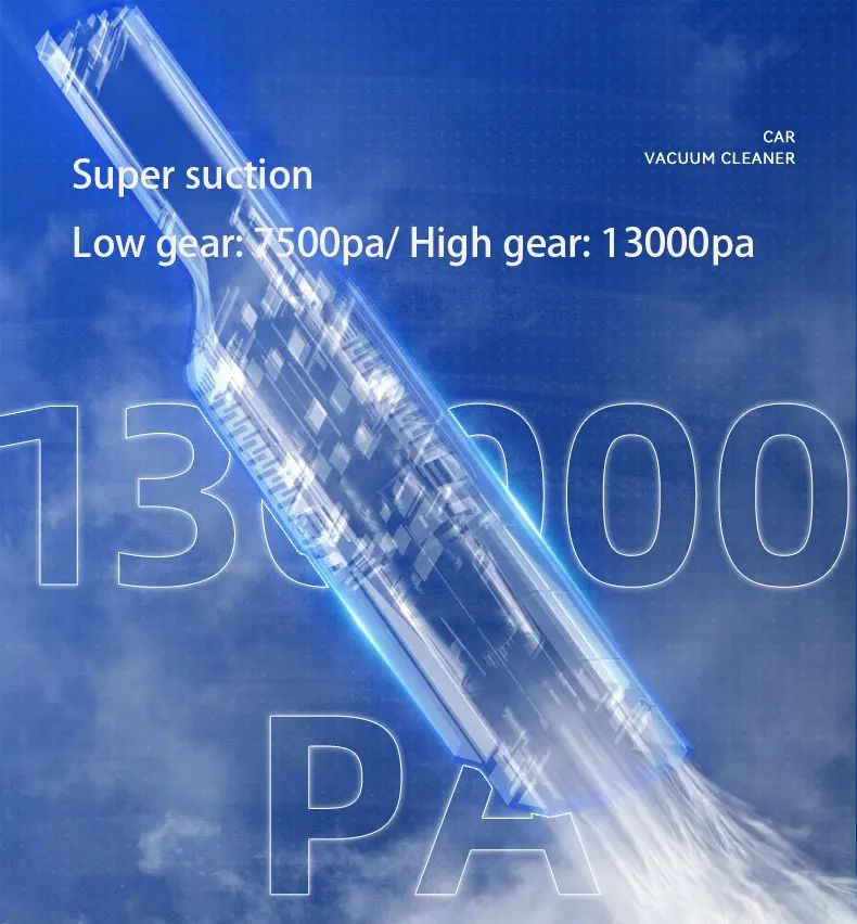 New 13000 Pa Brushless Portable Home Wireless Handheld Small Dry Vacuum Cordless Mini Vacuum Cleaner for Car