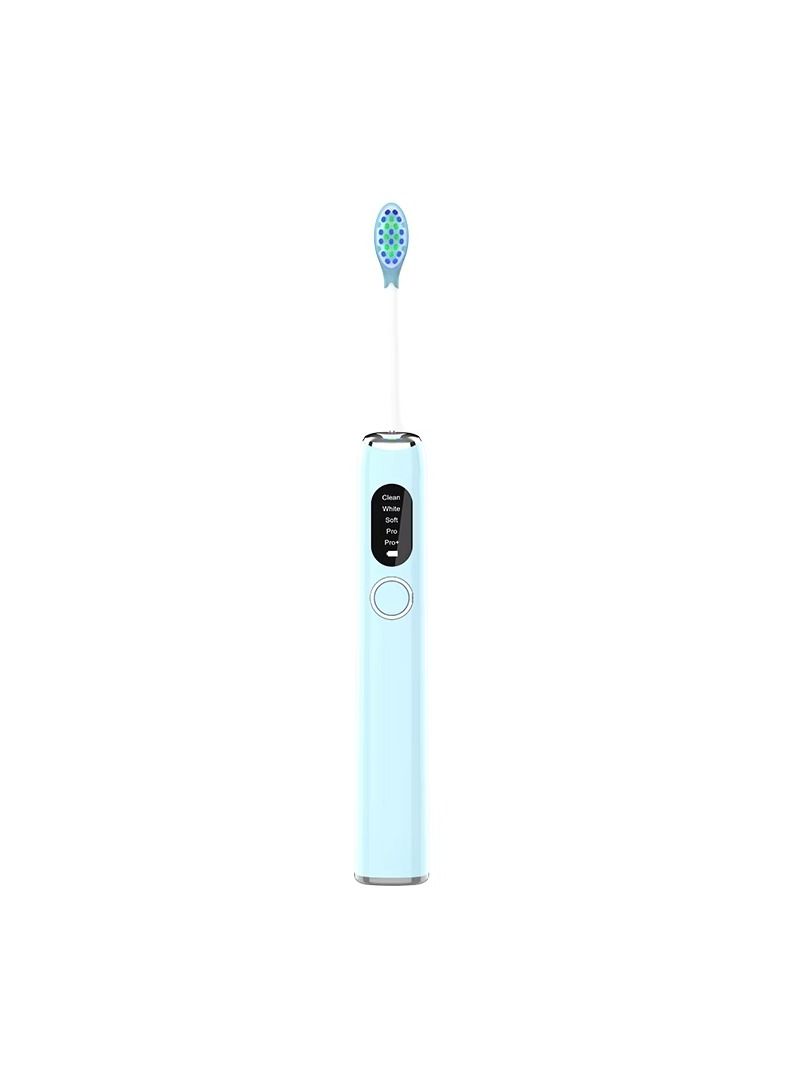 USB charges a portable electric toothbrush for adults, containing 2 toothbrush heads and 5 operating modes.