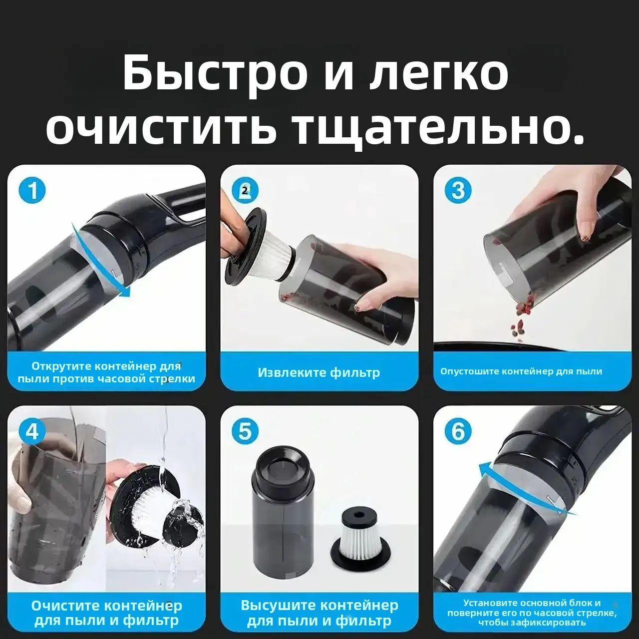 10000Pa Handheld Vacuum Cleaner/Dry, Wet 2/Wireless Portable/USB Charging Vacuum Cleaner/Car Vacuum